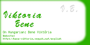 viktoria bene business card
